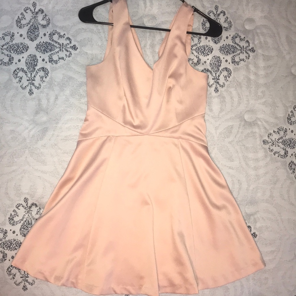 Baby pink/ blush pink short dress.